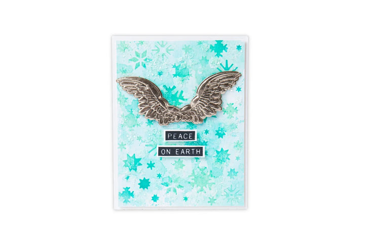 View 2 of Winged 3-D Impresslits Embossing Folder by Tim Holtz - Sizzix