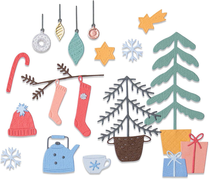 Christmas Cheer Thinlits Dies - Sizzix - Olivia Rose