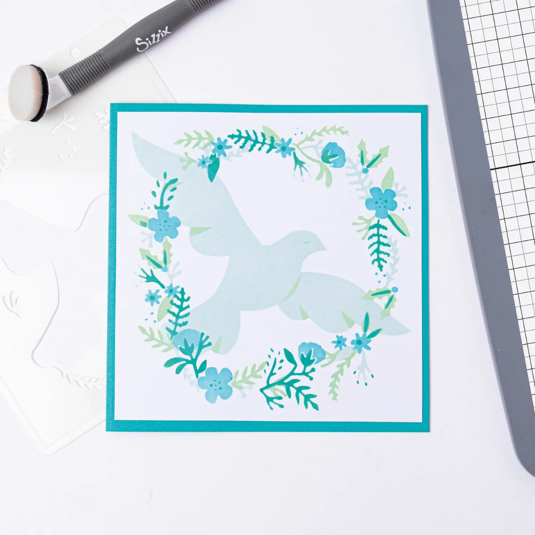 Dove Layered Stencil - Sizzix