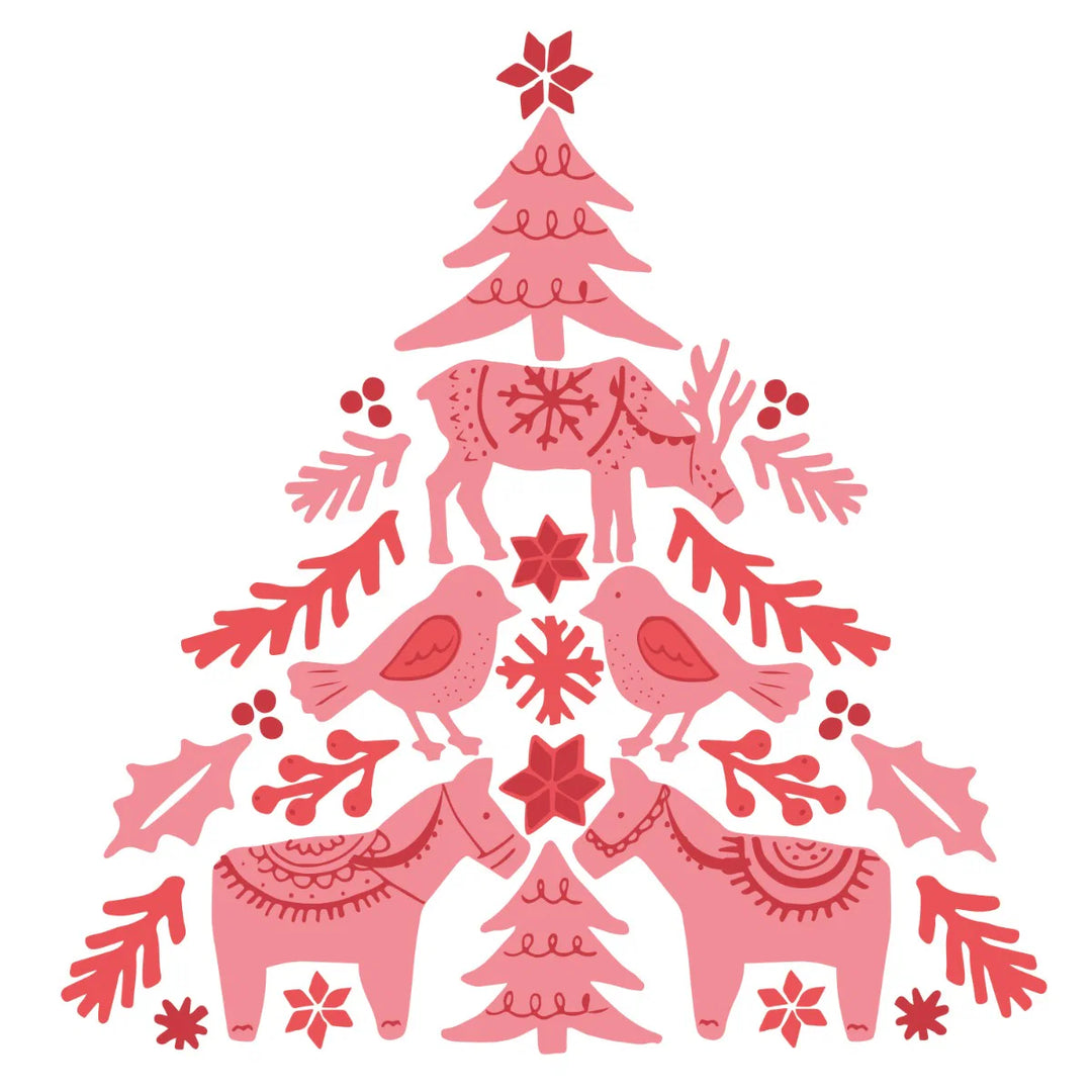 Folk Tree Layered Clear Stamps - Olivia Rose - Sizzix