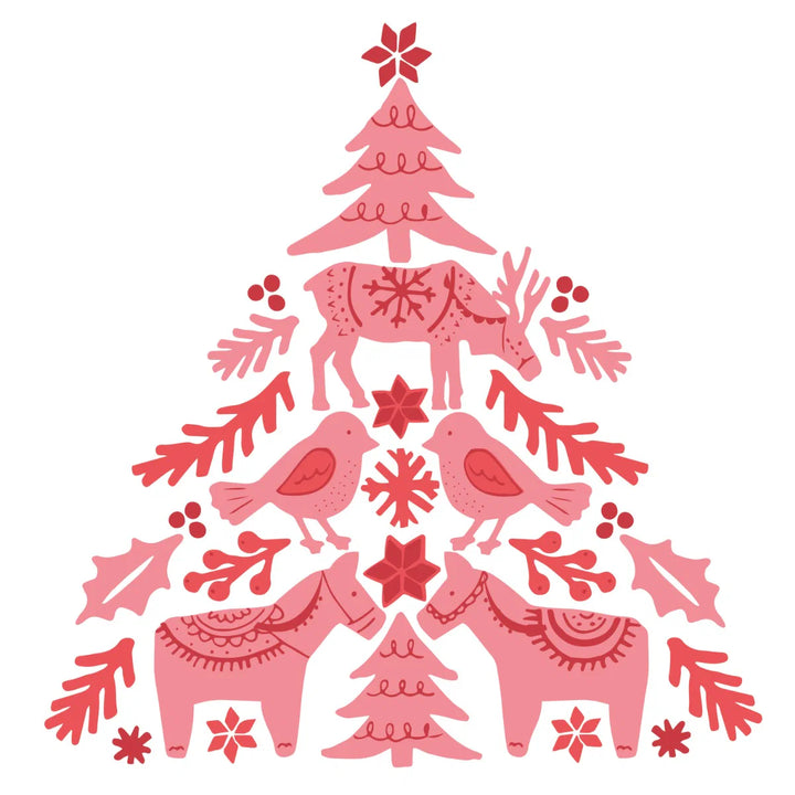 Folk Tree Layered Clear Stamps - Olivia Rose - Sizzix