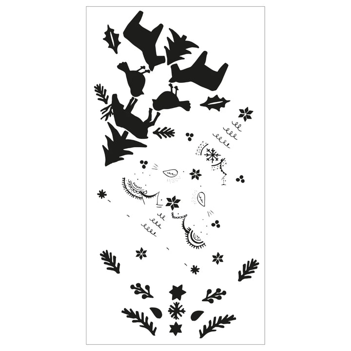 Folk Tree Layered Clear Stamps - Olivia Rose - Sizzix