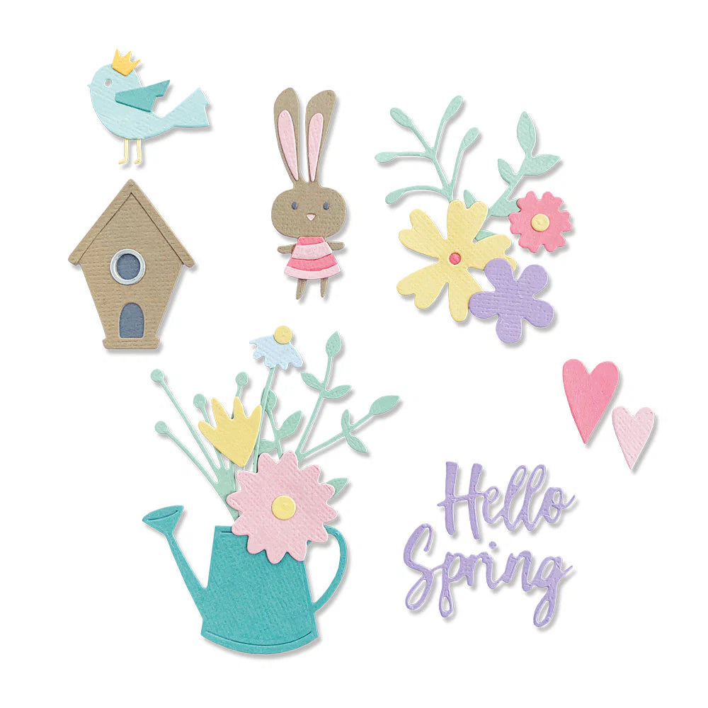 Hello Spring Thinlits Dies - Olivia Rose - Sizzix