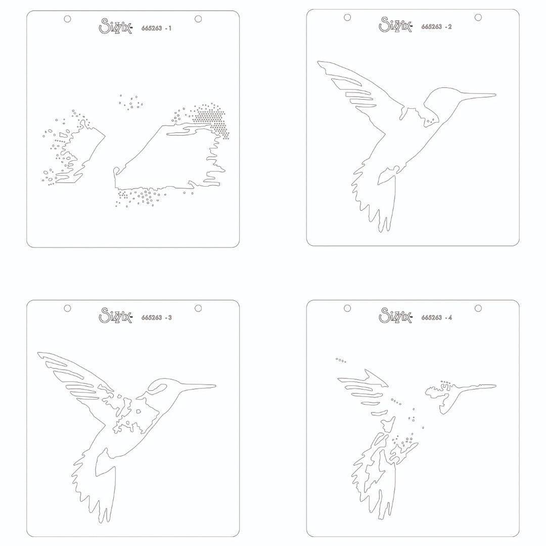 Hummingbird Layered Stencils - Making Tool - Sizzix