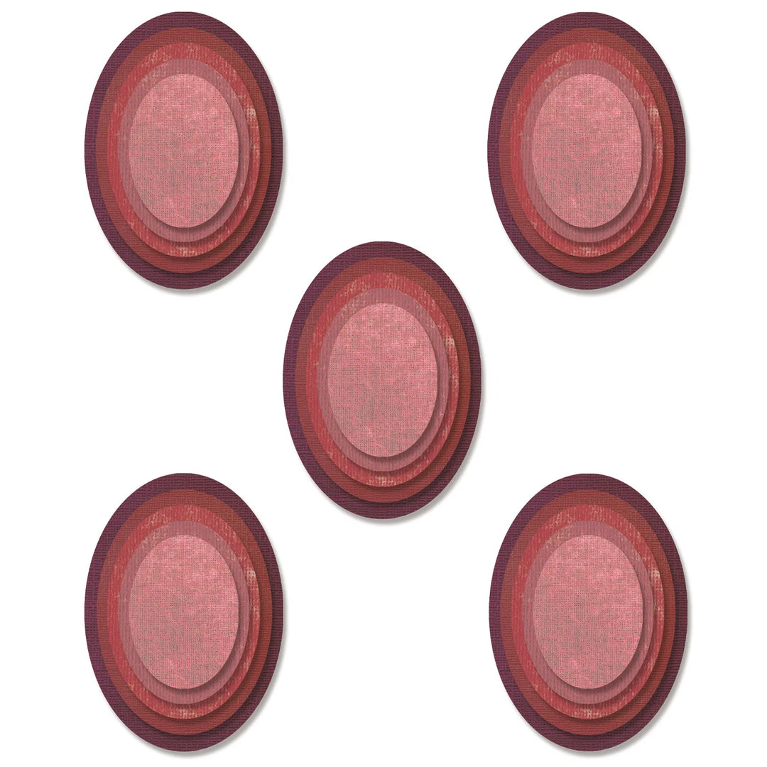 Stacked Tiles Ovals Framelits - Tim Holtz - Sizzix