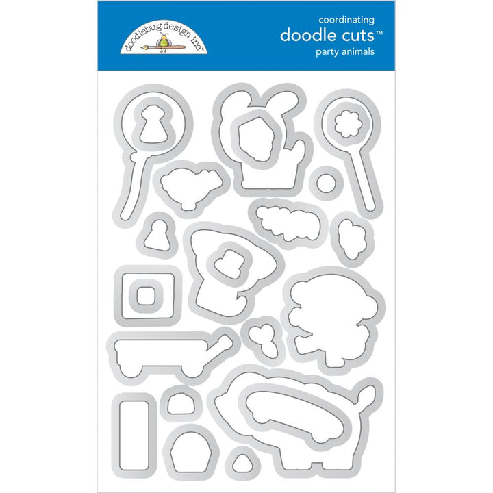 Party Animals Boy Doodle Cuts Dies - Party Time - Doodlebug
