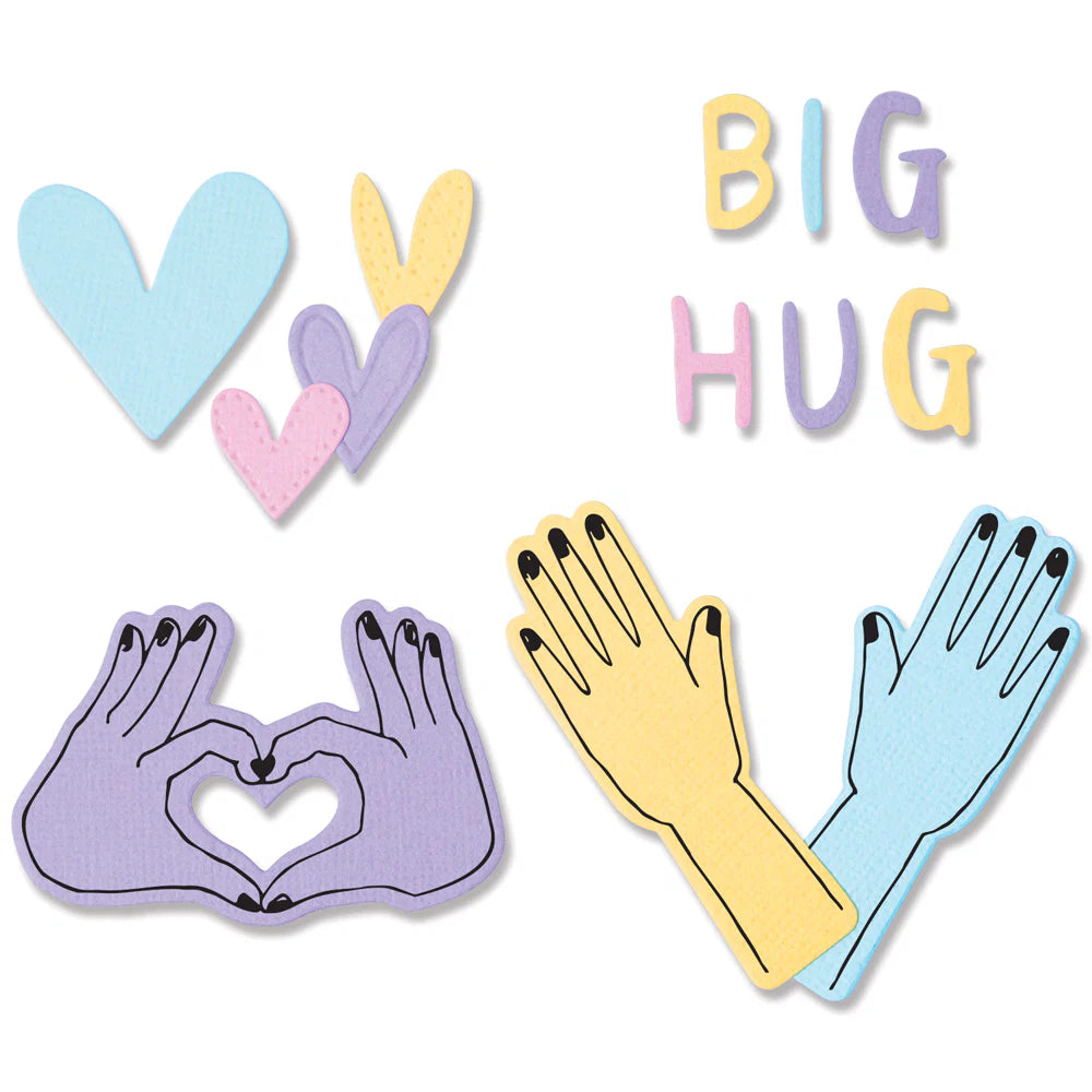 Big Hugs Framelits Dies w/ Stamps - Olivia Rose - Sizzix