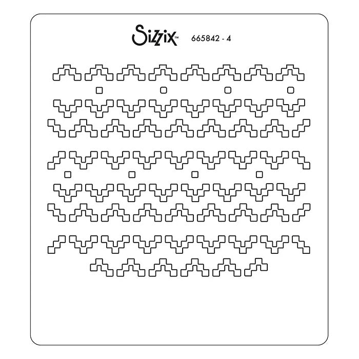 Textile Layered Stencils - Olivia Rose - Sizzix