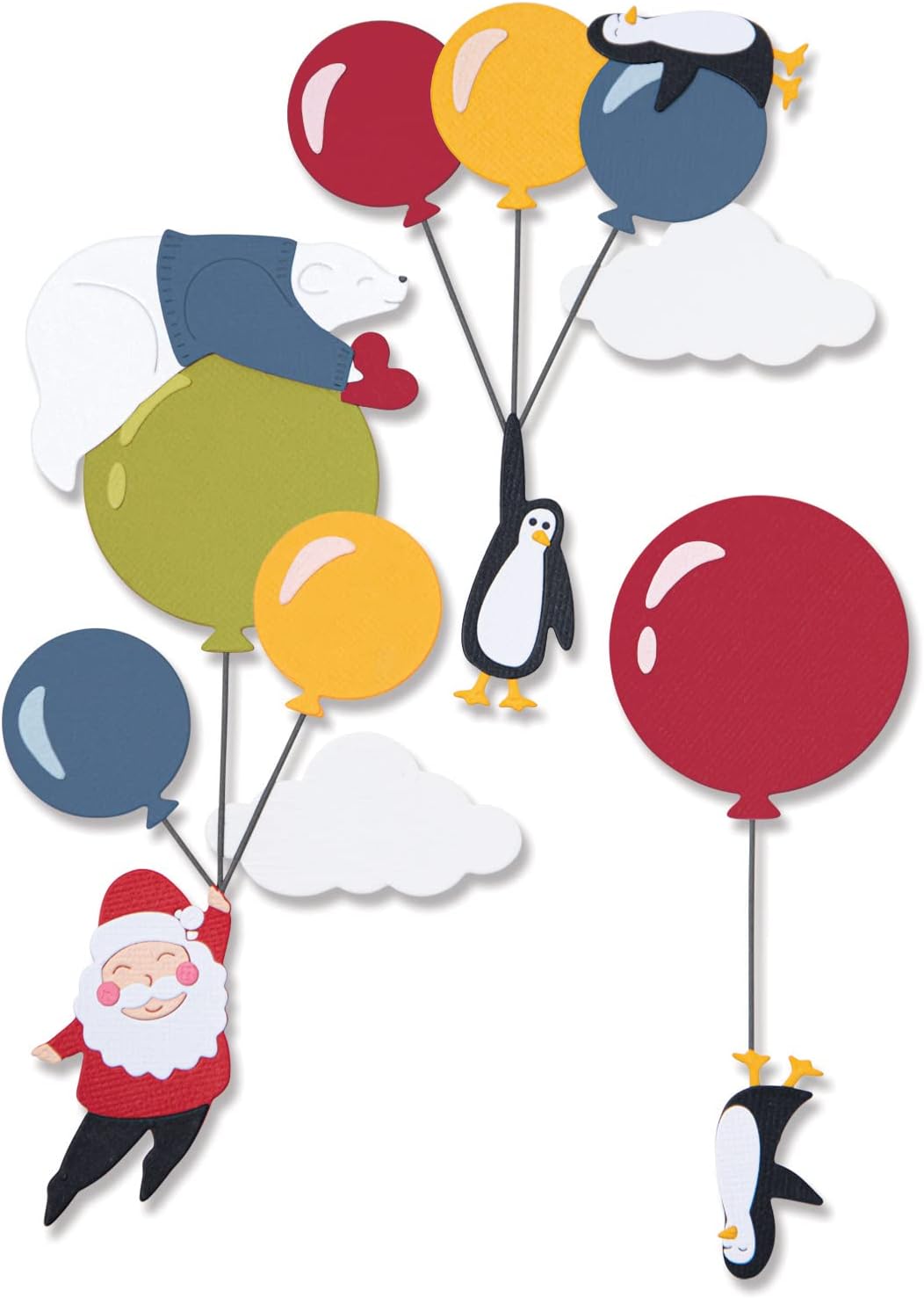Festive Sky Party Thinlits Dies - Olivia Rose - Sizzix