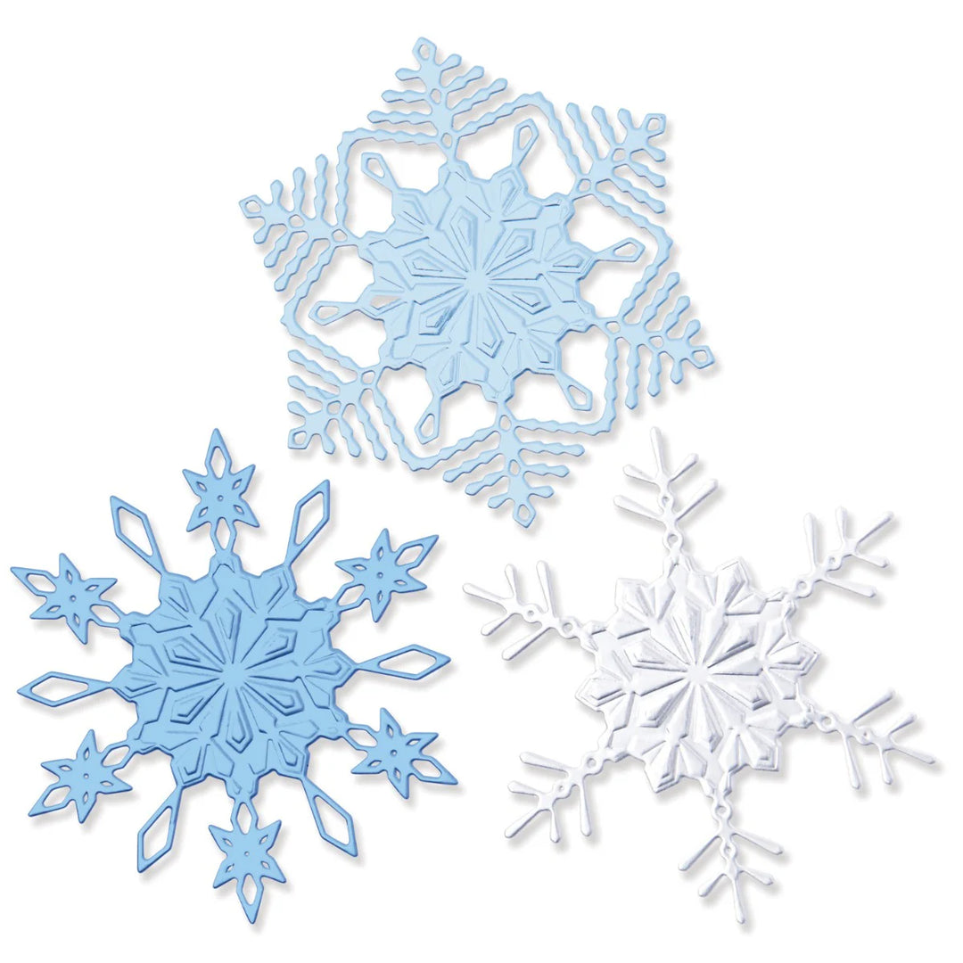 Winter Snowflakes Switchlits Embossing Folder - Kath Breen - Sizzix
