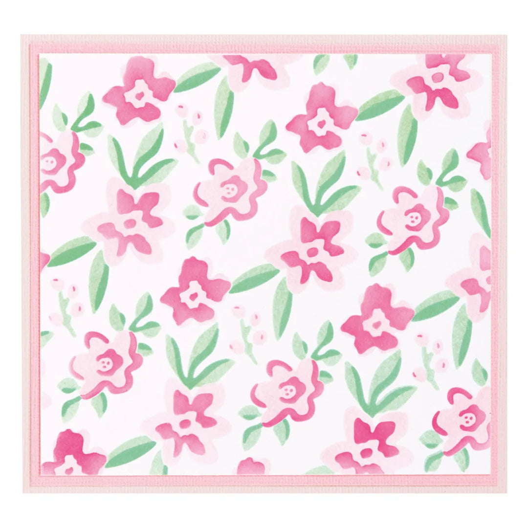 Layered Flower Patch Stencils Sizzix
