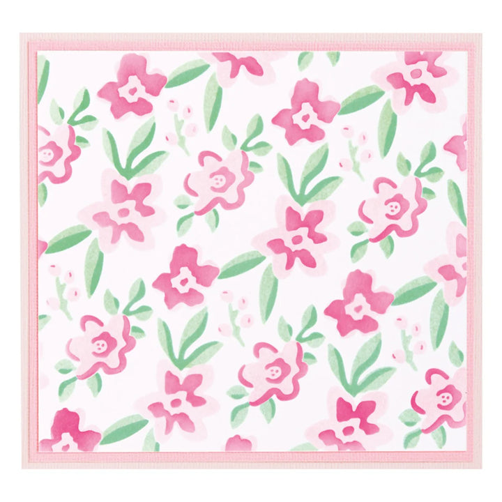 Layered Flower Patch Stencils Sizzix