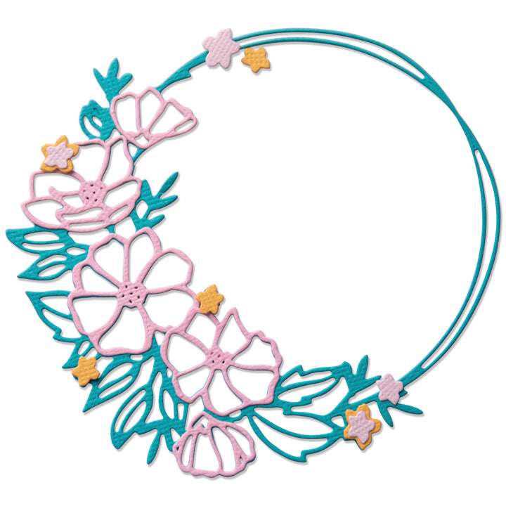 Floral Round Thinlits Die Set by Lisa Jones - Sizzix