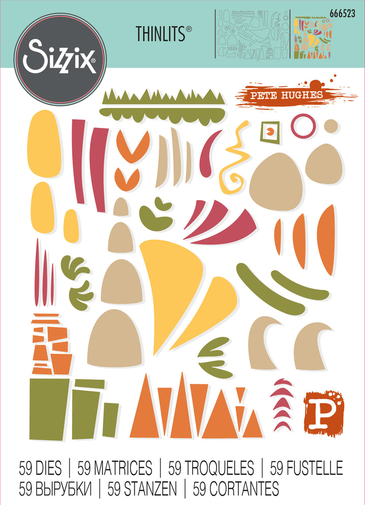 Infinite Doodles #1 Thinlits Die- Pete Hughes-Sizzix