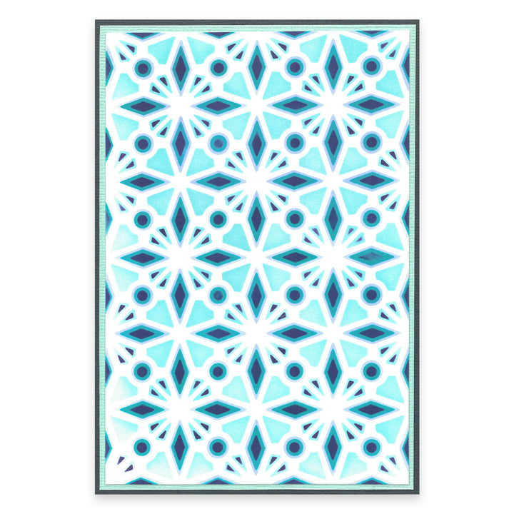 Geo Crystals A6 Layered Stencils - Sizzix