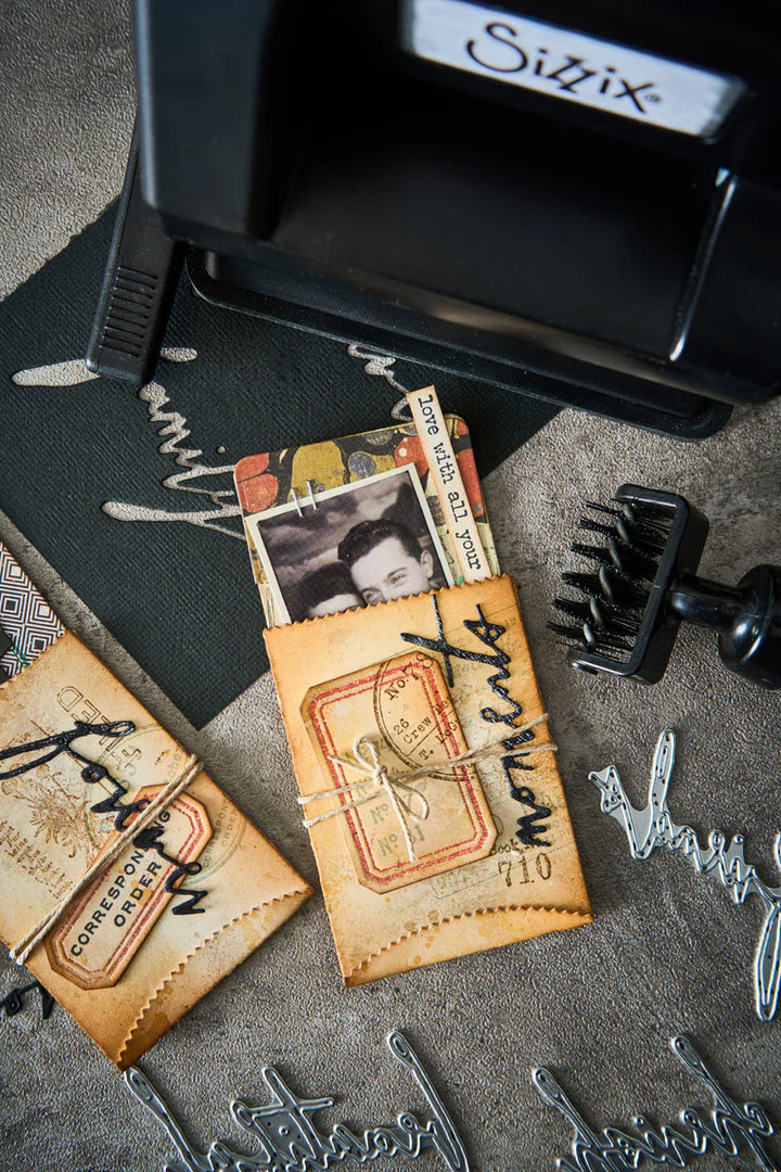 Vault Pillow Box + Bag Thinlits Die Set by Tim Holtz - Sizzix