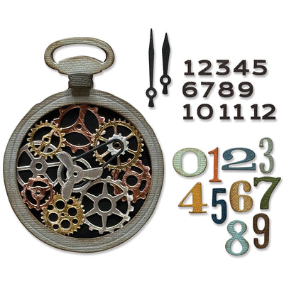 View 5 of Watch Gears Thinlits Die Set - Back from the Vault by Tim Holtz - Sizzixx