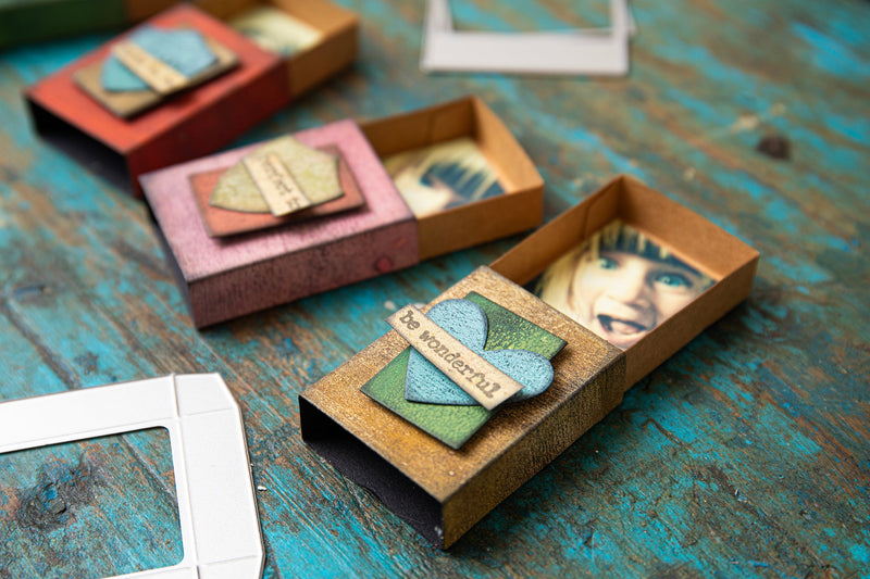 View 4 of Matchbox Thinlits Die Set  - Back from the Vault by Tim Holtz - Sizzix