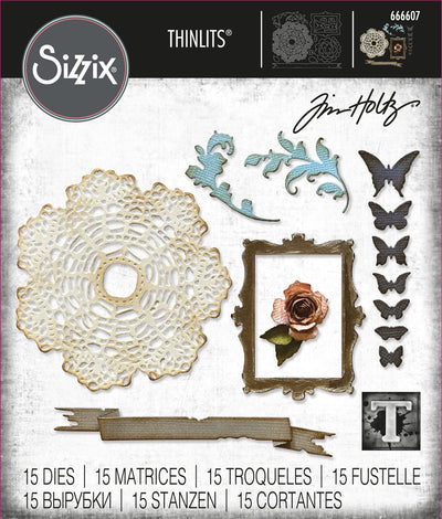 Boutique Thinlits Die Set - Back from the Vault by Tim Holtz - Sizzix