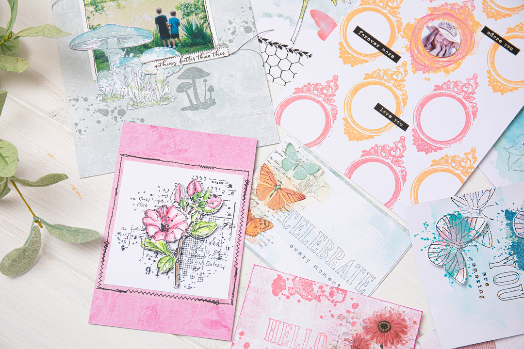 View 3 of Framelits Die Set 1PK w/Stamp Floral Mix Cluster by 49 and Market - Sizzix