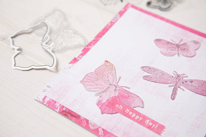 View 2 of Framelits Die Set 3PK w/3PK Stamps Engraved Wings by 49 and Market - Sizzix