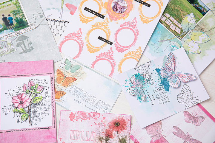 View 4 of Framelits Die Set 3PK w/3PK Stamps Engraved Wings by 49 and Market - Sizzix