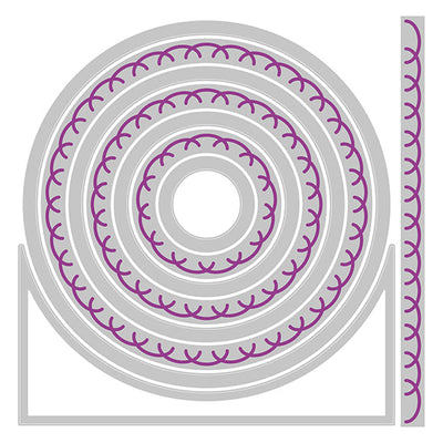 View 4 of  Alena Arched Circles Framelits Dies from the Fanciful series by Stacey Park - Sizzix