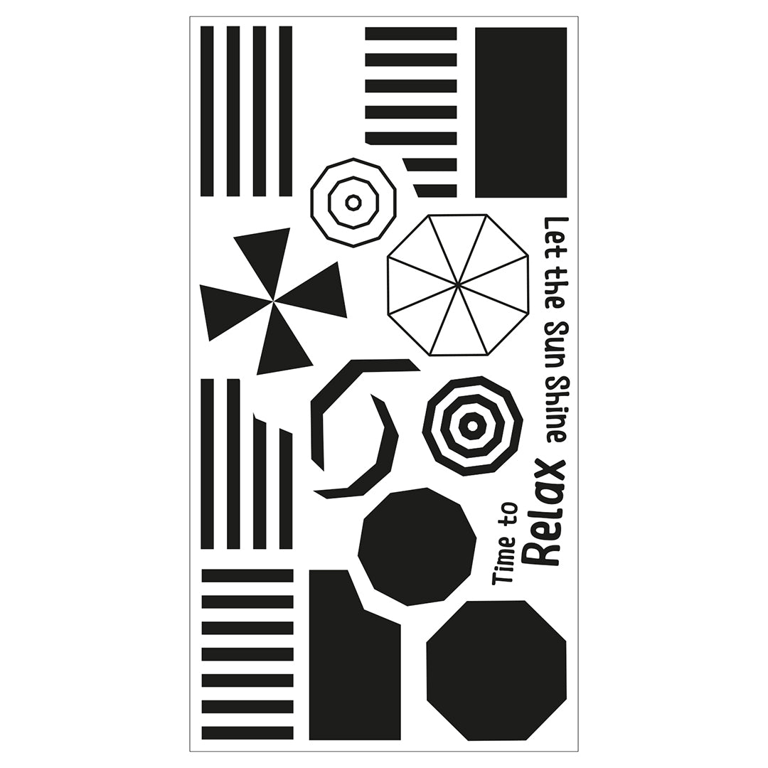 View 4 of Beach Blankets & Brellas Clear Stamps by Catherine Pooler - Sizzix
