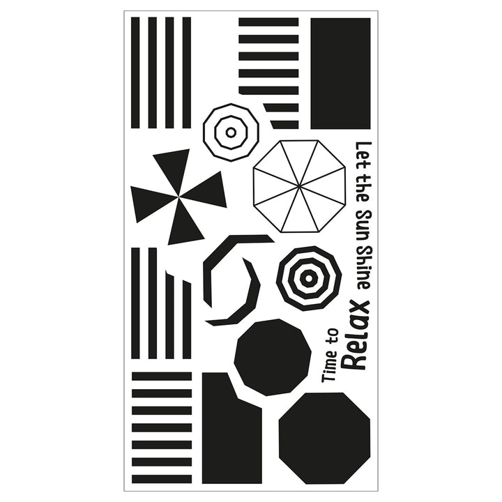 View 4 of Beach Blankets & Brellas Clear Stamps by Catherine Pooler - Sizzix