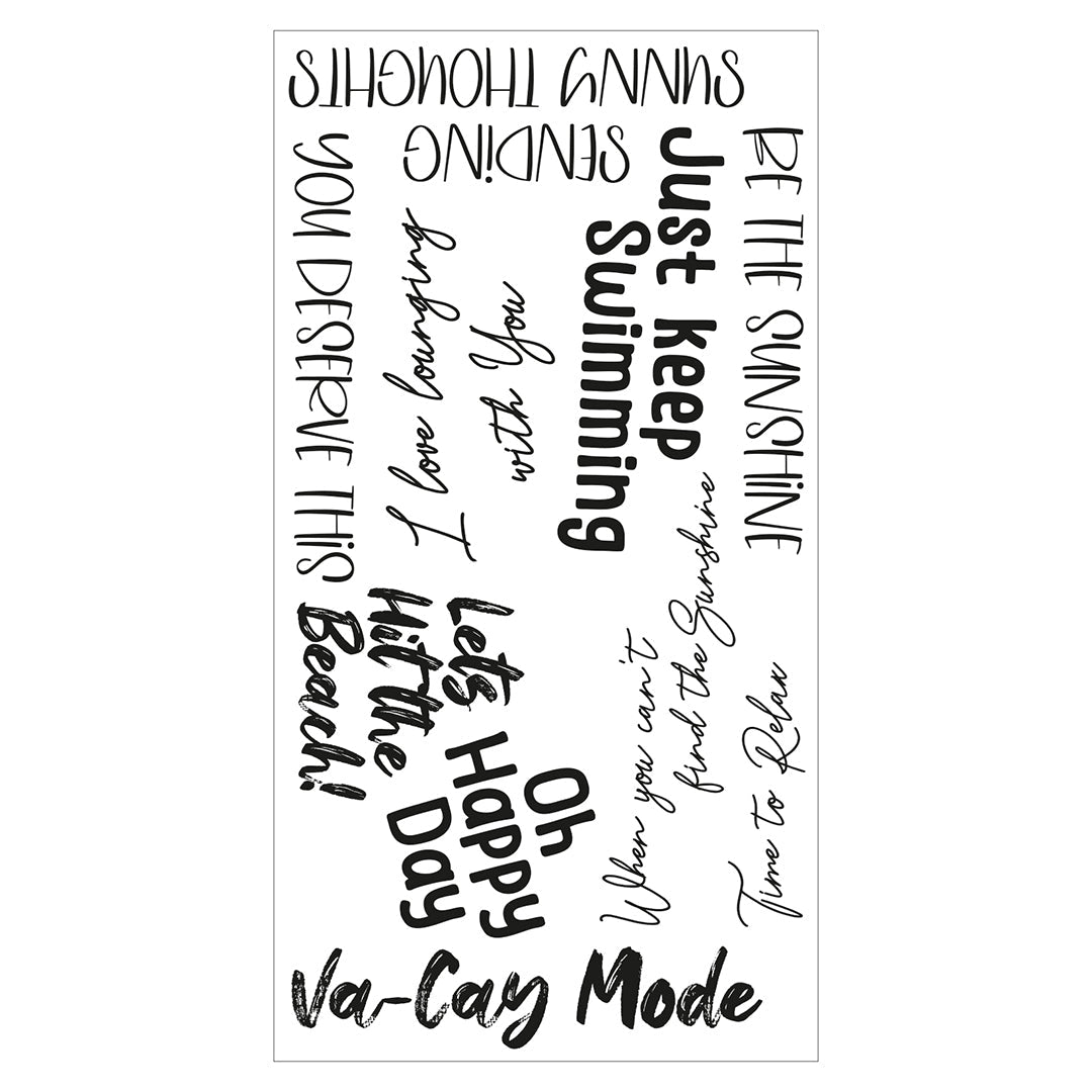 View 3 of Vacay Mode Clear Stamps Set by Catherine Pooler - Sizzix