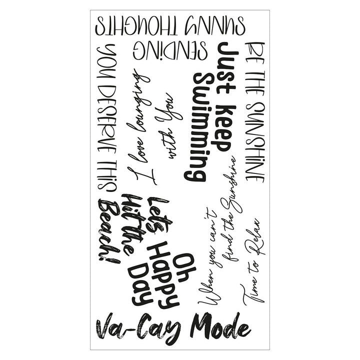 View 3 of Vacay Mode Clear Stamps Set by Catherine Pooler - Sizzix