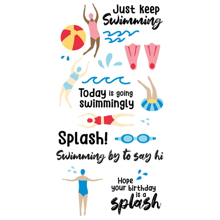 Synchronized Swimmers Clear Stamps by Catherine Pooler - Sizzix