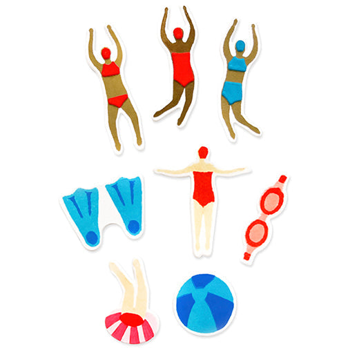 View 5 of Synchronized Swimmers Clear Stamps by Catherine Pooler - Sizzix