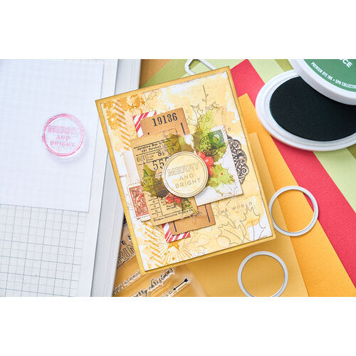 View 2 of Jolly Sentiments Framelits Die Set w/ Clear Stamps Set by 49 and Market Collection - Sizzix