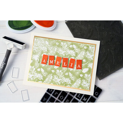 View 2 of Tab Stamp Alpha Framelits Die w/ A5 Clear Stamps by 49 and Market Collection - Sizzix