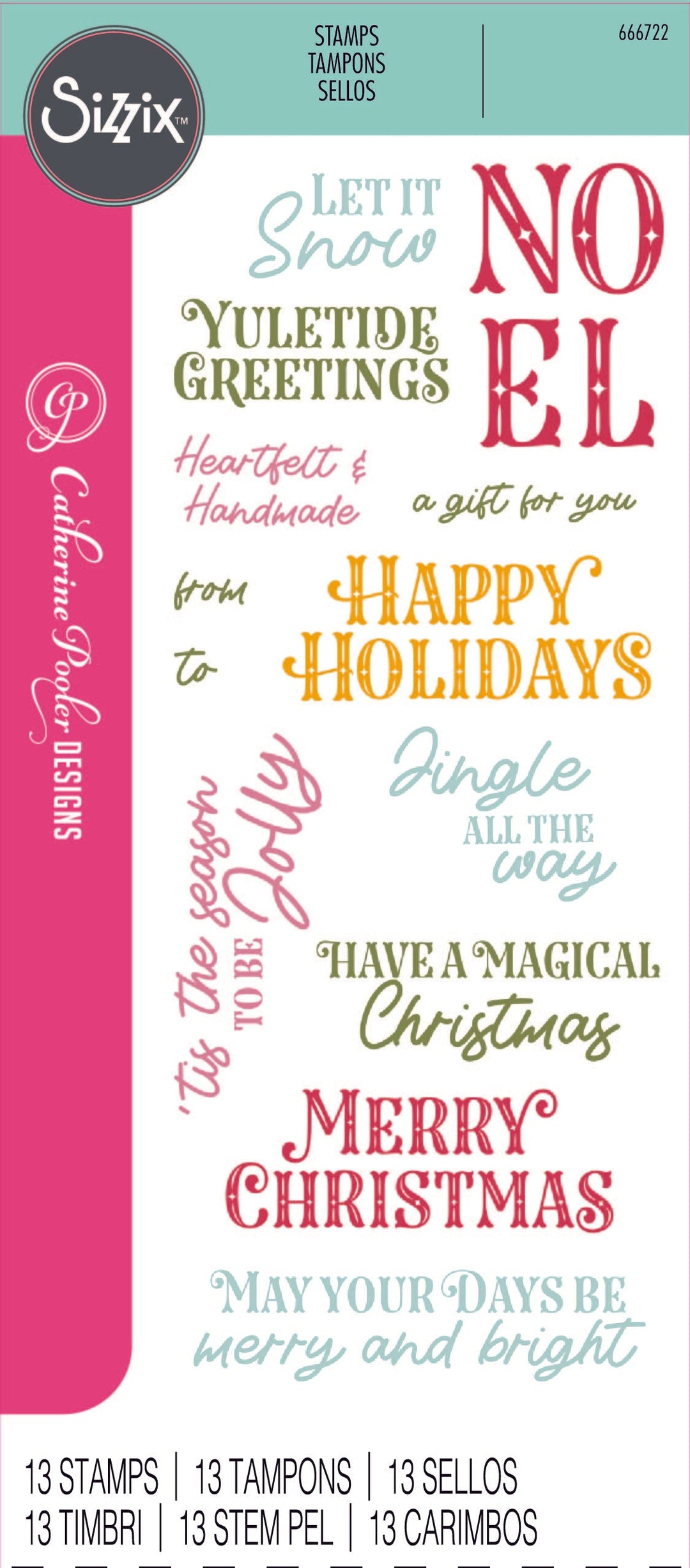 Greetings of the Season Clear Stamps Set by Catherine Pooler - Sizzix