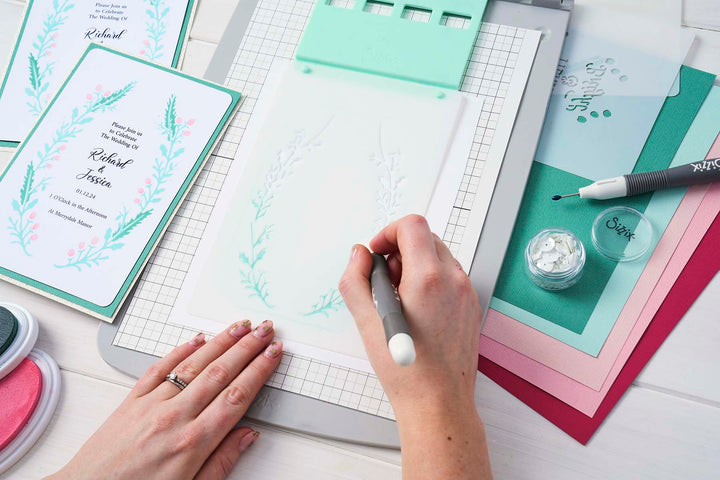 View 3 of Merry & Bright #3 A6 Layered Stencils by Jen Long - Sizzix