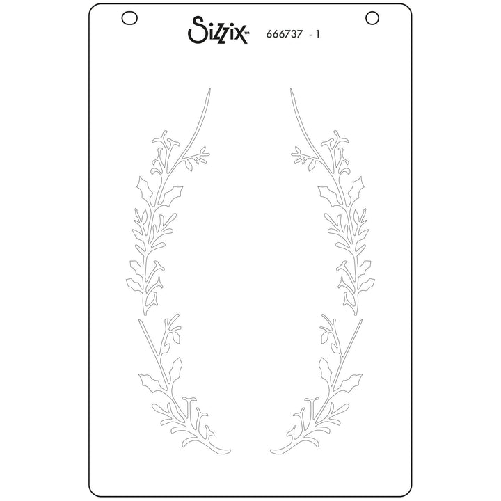 View 4 of Merry & Bright #3 A6 Layered Stencils by Jen Long - Sizzix