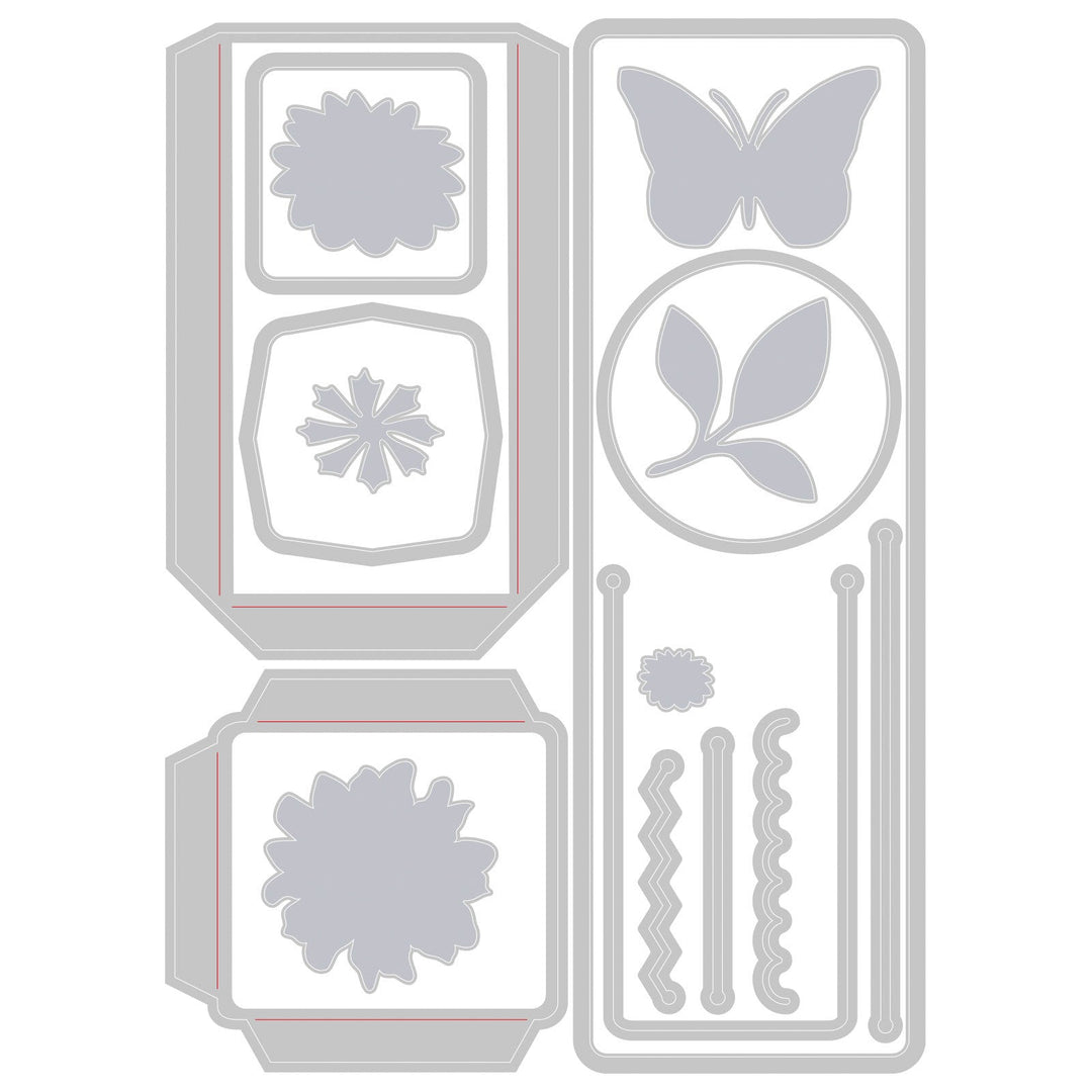 View 5 of Pockets and Toppers Bookmark Thinlits Die Set - Eileen Hull - Sizzix