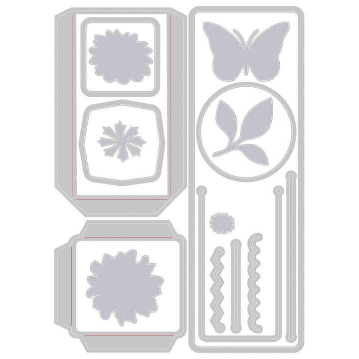 View 5 of Pockets and Toppers Bookmark Thinlits Die Set - Eileen Hull - Sizzix