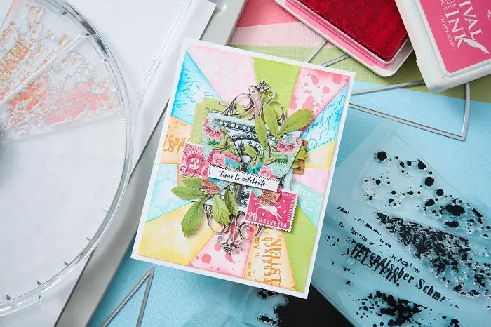 View 2 of Build-a-Burst Artsy Lace Mix Framelits Dies w/ Stamps - 49 and Market - Sizzix