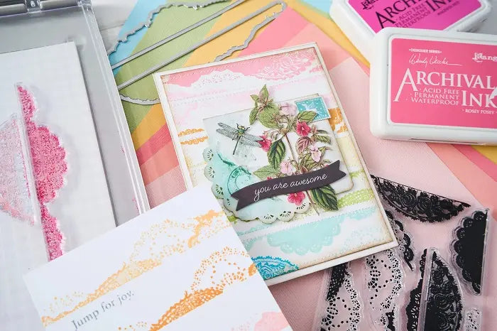 View 2 of Doily Edgers Framelits Dies w/ Stamps - 49 and Market - Sizzix