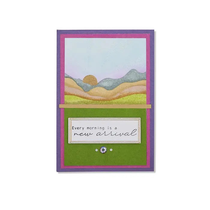 View 9 of Mountain High Creative Coordinations  A5 Clear Stamps (18 pack) w/ Framelits Die by Stacey Park - Sizzix