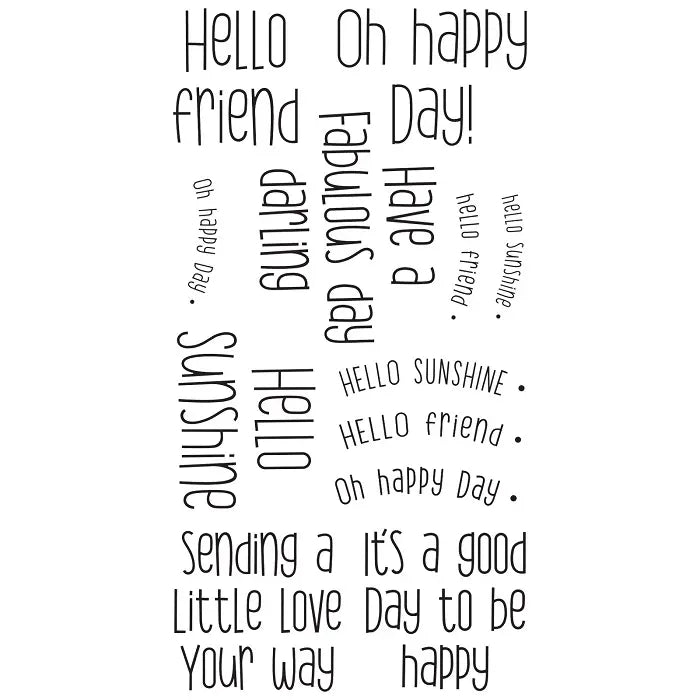View 5 of Sending a Little Love Set Clear Stamps Set (13 pack) - Sizzix