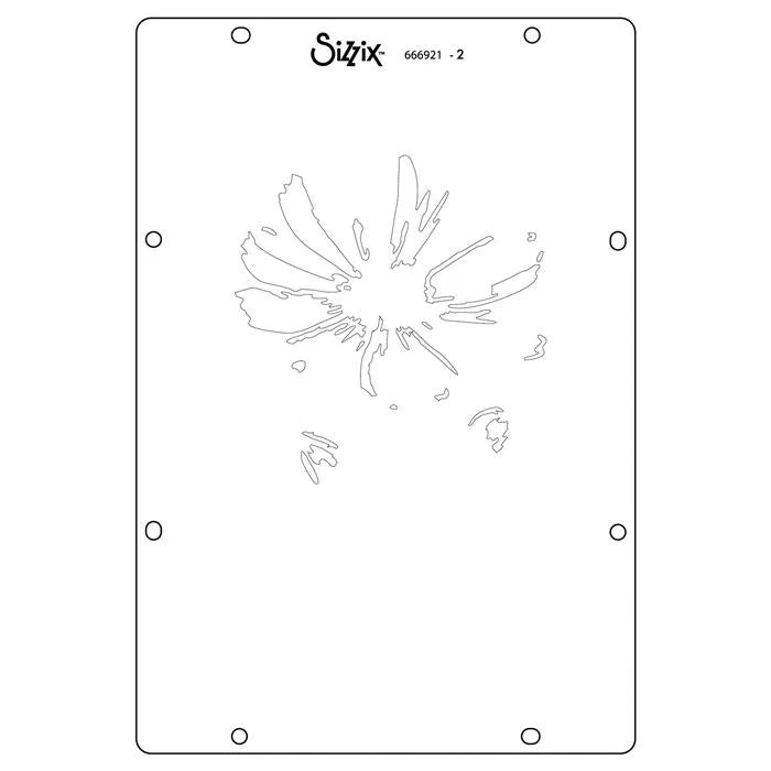 Cosmo Layered Stencils (4 pack) - Willow Wolfe - Sizzix