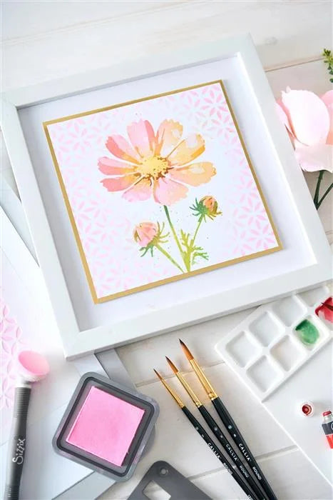 Cosmo Layered Stencils (4 pack) - Willow Wolfe - Sizzix