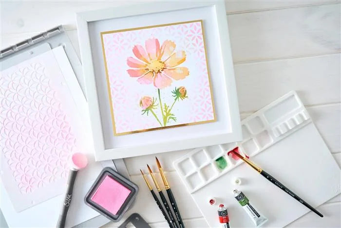 Cosmo Layered Stencils (4 pack) - Willow Wolfe - Sizzix