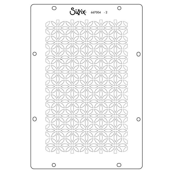 Backgrounds Layered Stencils (4 pack) - Willow Wolfe - Sizzix