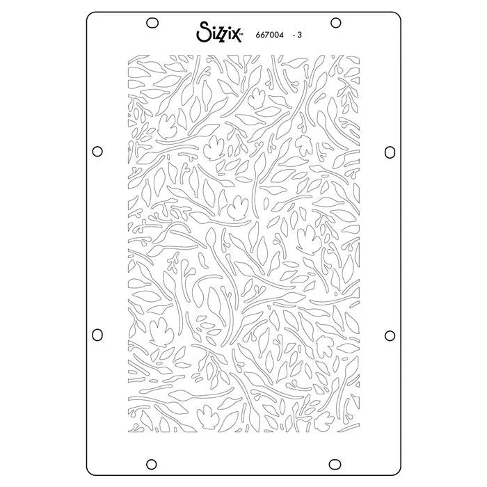 Backgrounds Layered Stencils (4 pack) - Willow Wolfe - Sizzix