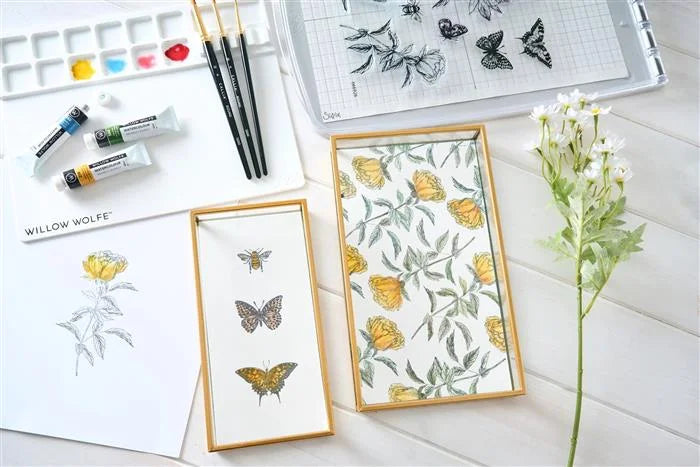 Media Mat With Palette & Brush Hold - Willow Wolfe - Sizzix